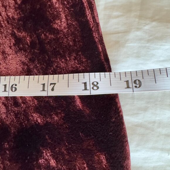 Vintage Handmade Burgundy Wine Velvet Pants - Picture 8 of 10